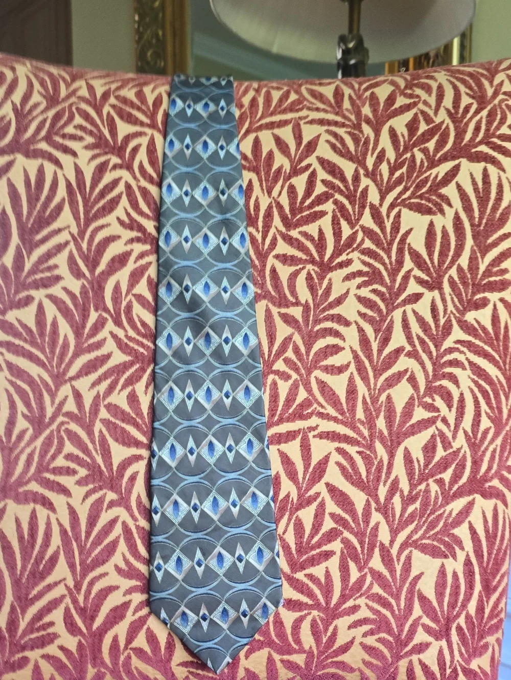 Classic Blue Geometric Men's Tie